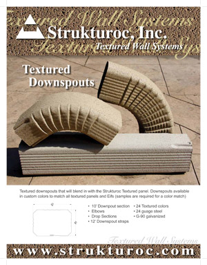 Textured Downspouts - Information