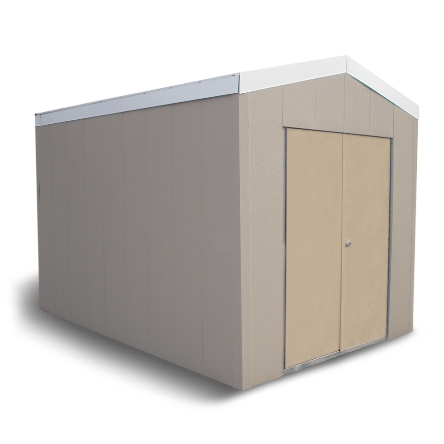 Metal wall panel shed