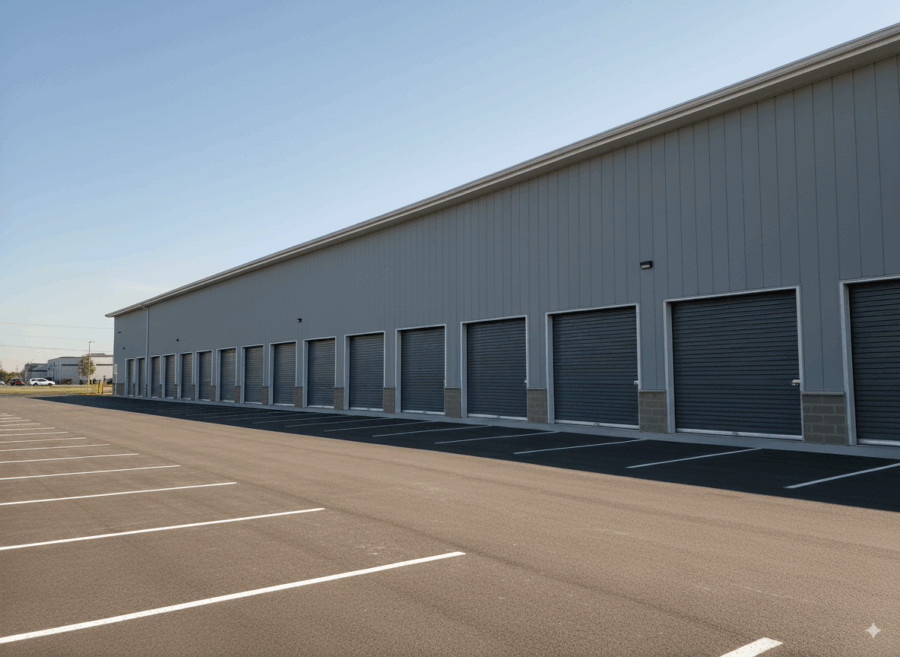 Steel panels for storage facilities