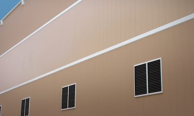 Exterior metal wall panels