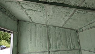 Spray-foam-insulation-steel-panels